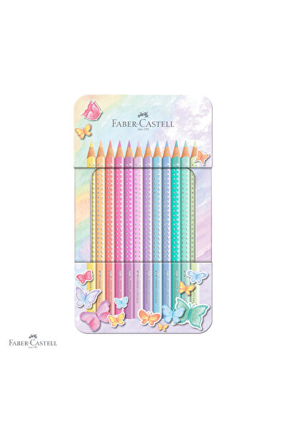 Faber Castell Set cadou de 12 creioane pastelate Faber-Castell Sparkle, în cu...