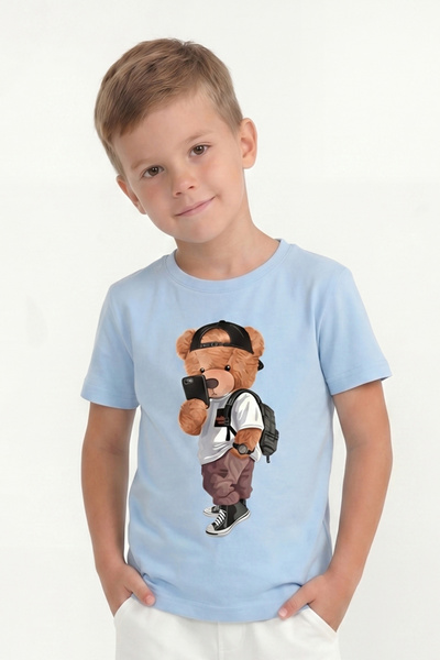 Modmey Tricou cu mânecă scurtă imprimat pentru băieți B2
