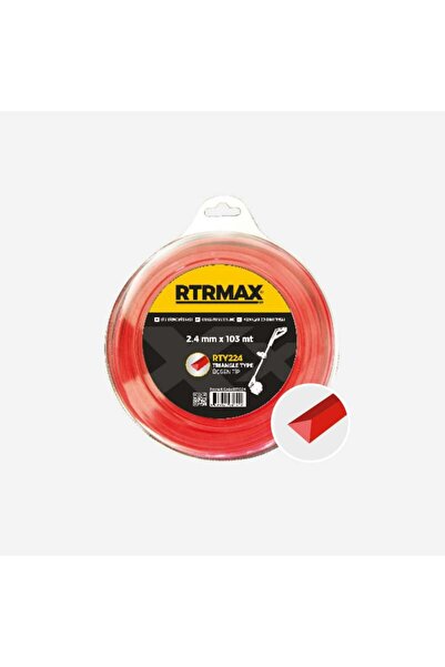 Rtrmax RTY230 Tırpan Misinası Kırmızı Üçgen 3.0 mm 67 Metre