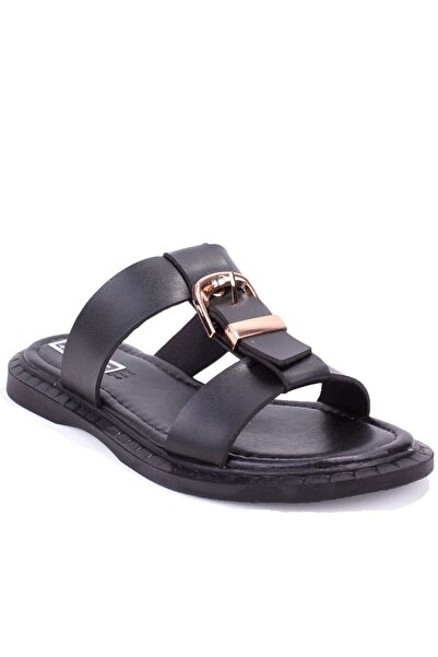 DAGOSTER Dza07-869132 Black Daily Orthopedic Flat Sole Sports Women Slipper