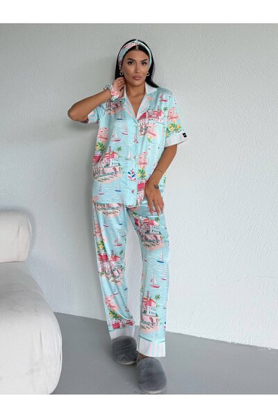 delis Γυναικείο σετ πιτζάμες δύο τεμαχίων, με κουμπιά – 2500384, Καλοκαιρινή ...