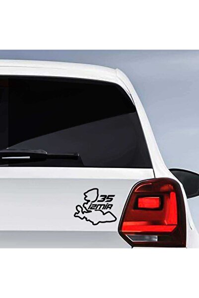 Asilmeydan İzmir İli 35 Plaka Kodu Memleket Yarış Pisti Sticker - Oto Araba E...