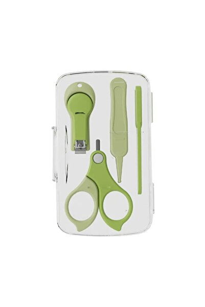 Cyrax Set de îngrijire a unghiilor bebelușului 4-în-1, 13.6x8x2 cm Verde