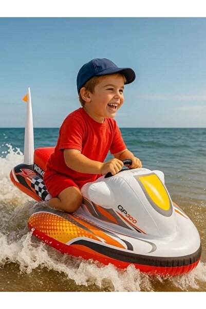 NUNU Deniz Yatağı-Şişme Jet Ski Oyuncak Çocuk Deniz Yatağı – Havuz & Plaj Eğl...