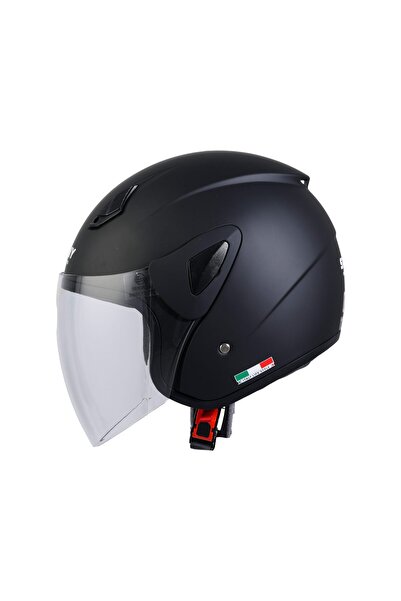 Sway SW 733 Matt Siyah Yarım Kask