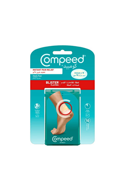 Compeed Blister Plasters, Instant Pain Relief, Medium Size, Pack of 10