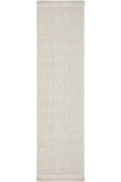 Cool Halı Mirage Bej Kilim Yolluk Kaymaz Taban Mutfak Yolluğu Çizgili Bukle D...