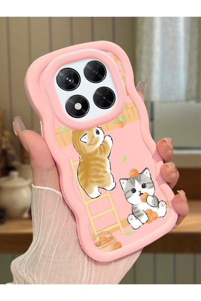 ucuc Redmi Note 14 Pro 4G Uyumlu Pembe Silikon Kılıf Kamera Korumalı Darbe Em...