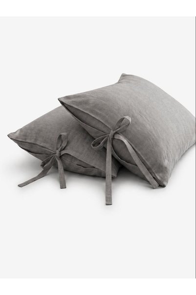 AREN HOME BABY Yastık Kılıfı 2 li set - %100 Pamuklu - 50x70 cm - Gri