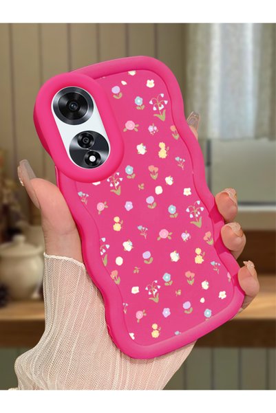 ucuc Oppo A60 Uyumlu fuşya Silikon Kılıf Kamera Korumalı Darbe Emici Tasarım ...