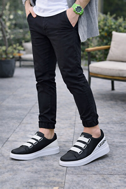 Zerenyus Ανδρικά casual αθλητικά παπούτσια ZRJ029 Laceless 3-Stripe Elastic L...