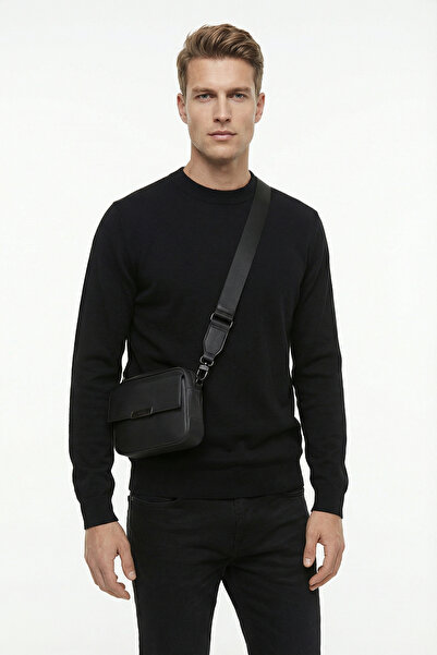 PAULMARK Ανδρικό Πλεκτό Πουλόβερ με λαιμόκοψη