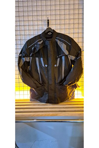 JACKET 2 Siyah Gri Kışlık Motosiklet Montu
