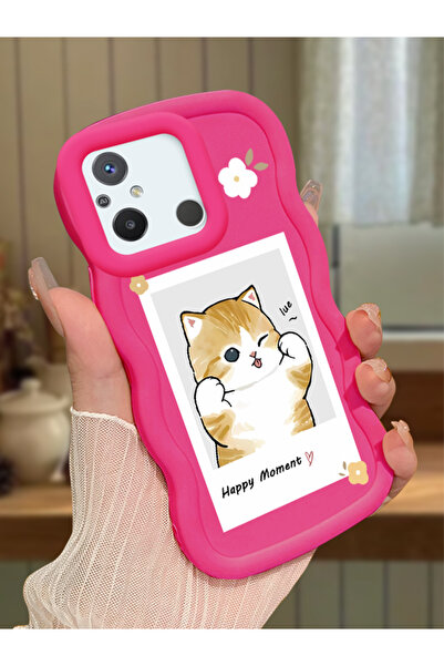 ucuc Redmi 12C Uyumlu fuşya Silikon Kılıf Kamera Korumalı Darbe Emici Tasarım...