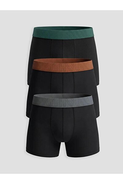 LC Waikiki Στάνταρ Βαμβακερά Εύκαμπτα Ανδρικά Μποξεράκια 3 τεμαχίων (S6)