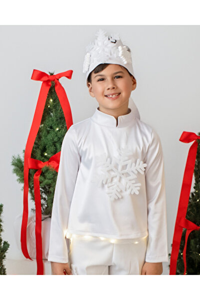 fustite cu luminite Στολή Χιονονιφάδας για τα Χριστούγεννα, 2 τεμάχια, ΛΕΥΚΟ,...
