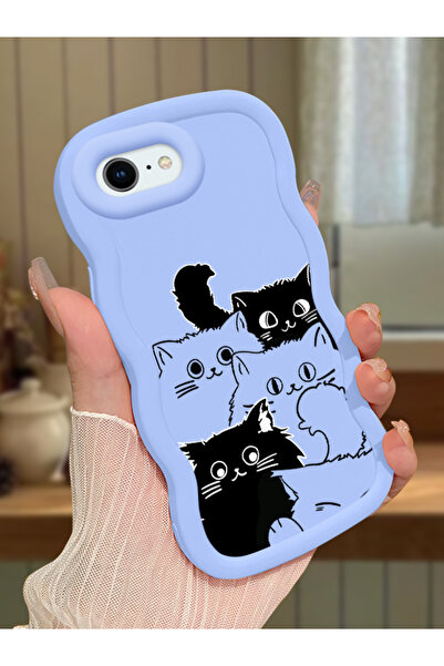 ucuc iPhone 6 Plus/6S Plus Uyumlu Mavi Silikon Kılıf Kamera Korumalı Darbe Em...