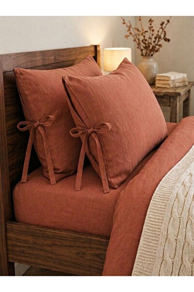AREN HOME BABY Yastık Kılıfı 2 li set - %100 Pamuklu - 50x70 cm - Kiremit