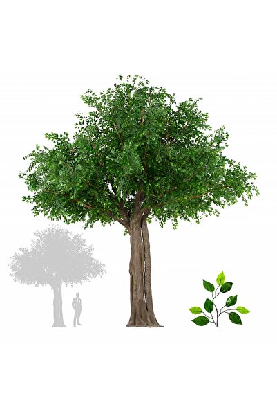 Roberto Rossi Copac artificial H510cm Ficus gigant, coroana D380-420cm