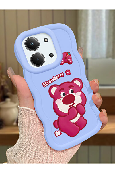ucuc Redmi 15C 5G Uyumlu Mavi Silikon Kılıf Kamera Korumalı Darbe Emici Tasar...