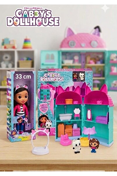 Eflosh Gabby's Dollhouse : Hayal Evi ve Gabby Bebek Seti