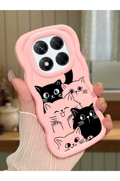 ucuc Redmi Note 14 Pro 4G Uyumlu Pembe Silikon Kılıf Kamera Korumalı Darbe Em...