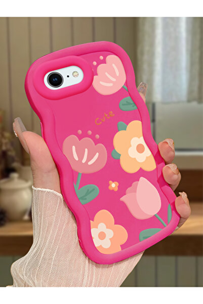 ucuc iPhone 6 Plus/6S Plus Uyumlu fuşya Silikon Kılıf Kamera Korumalı Darbe E...