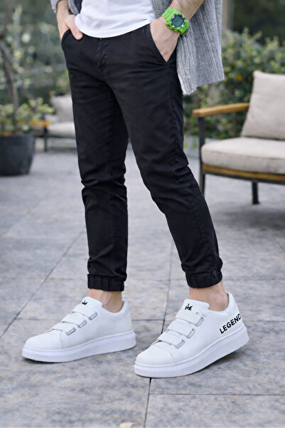 Zerenyus Ανδρικά casual αθλητικά παπούτσια ZRJ029 Laceless 3-Stripe Elastic L...