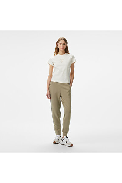 Guess Victoire Scuba Viscose 370 Kadın Haki Pantolon