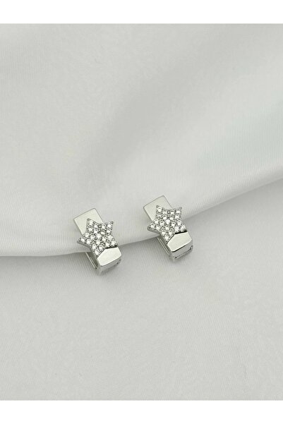 Haziran Accessory, Star Silver Earrings