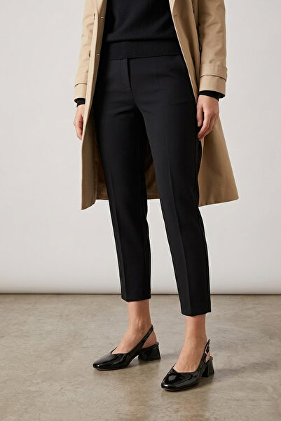 Solly ÇPÇ027 Μαύρα λουστρίνια γυναικεία παπούτσια με τακούνι