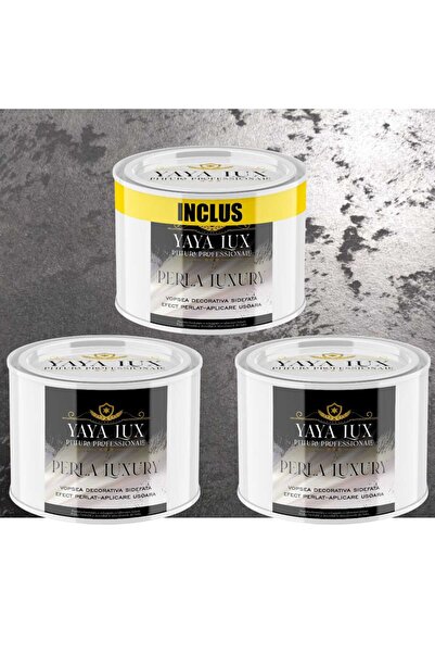 YaYa Color Vopsea Decorativă de Lux Perla Luxury cu fulgi perlați, Negru, 1,5...