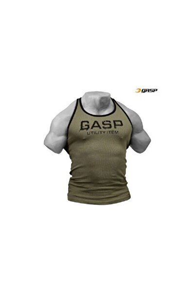 GASP Ριμπένια μπλούζα με λουράκια στην πλάτη, πράσινη