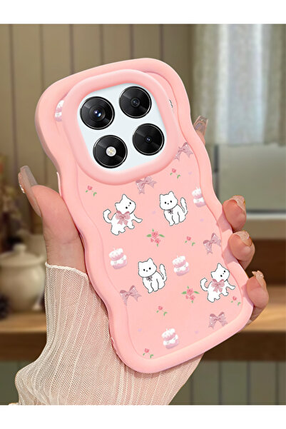 ucuc Redmi Note 14 Pro 4G Uyumlu Pembe Silikon Kılıf Kamera Korumalı Darbe Em...