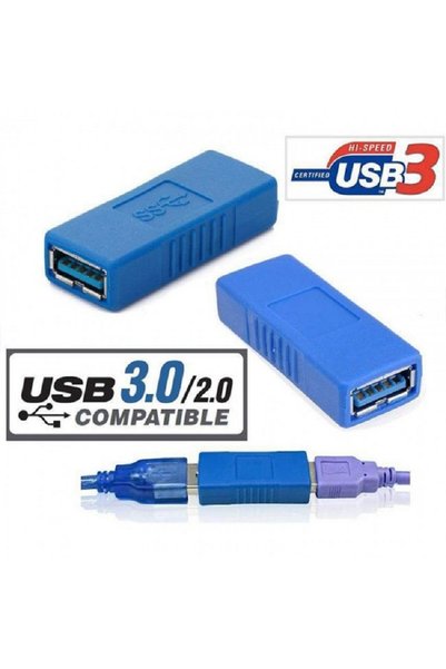 Derwell Usb Dişi Dişi 3.0 Ara Uzatma Birleştirme Kablo Aparatı Yeni Yüksek Hı...