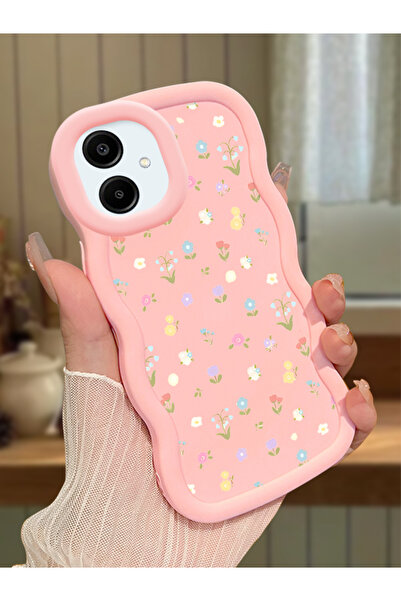 ucuc Samsung Galaxy A06 4G Uyumlu Pembe Silikon Kılıf Kamera Korumalı Darbe E...