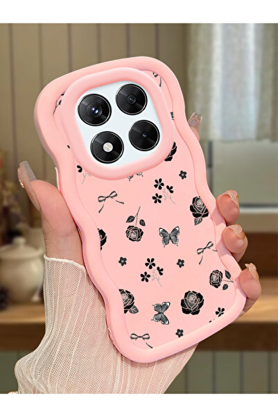 ucuc Redmi Note 14 Pro 4G Uyumlu Pembe Silikon Kılıf Kamera Korumalı Darbe Em...