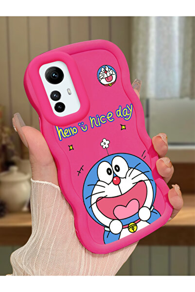 ucuc Redmi Note 12S Uyumlu fuşya Silikon Kılıf Kamera Korumalı Darbe Emici Ta...