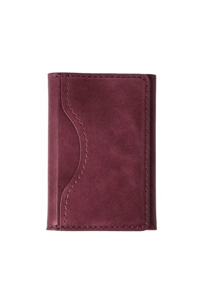 Generic Brand Joko Tema Magsafe Leather Card Holder - Plum