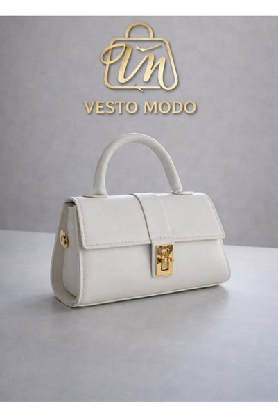 Vesto V.M Beyaz Askılı Çanta