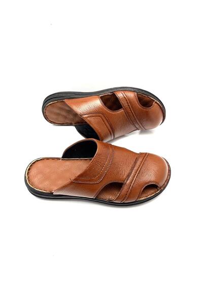 Derilax Γνήσιες Δερμάτινες Ορθοπεδικές Παντόφλες Μασάζ Ελαφριές Ανδρικές