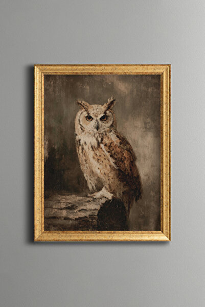 epiqart Owl - Vintage Patterned Frame - Slim Model