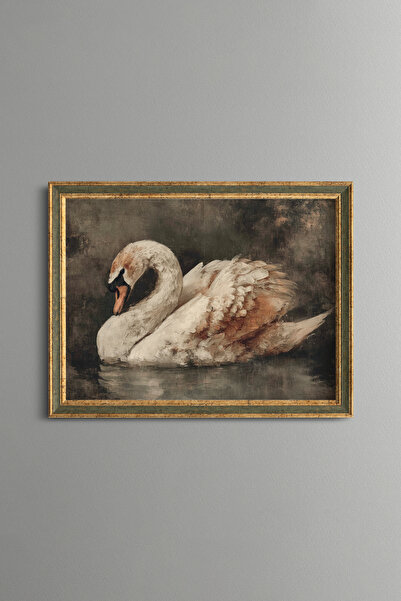 epiqart Swan - Vintage Patterned Frame - Slim Model