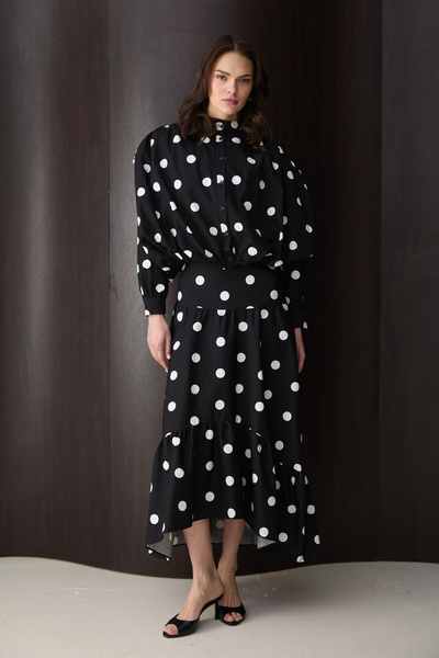 Melike Tatar Polka Dot Shirt 32-2836