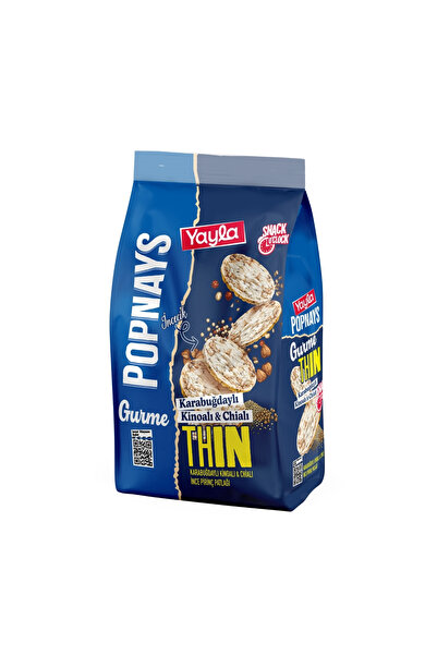 Yayla Popnays Gurme Karabuğday Kinoa ve Chialı İnce Pirinç Patlağı 80 g x3