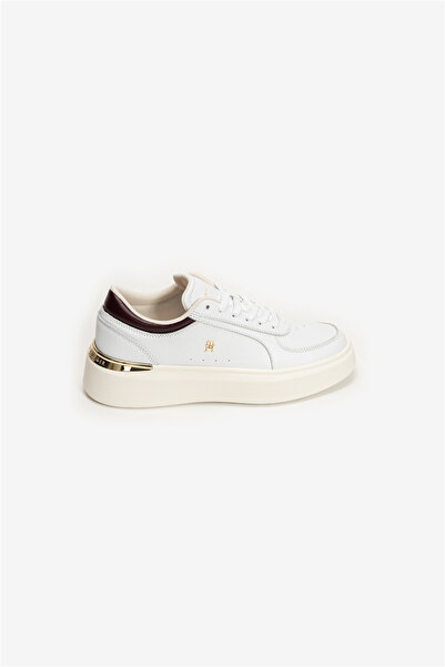 Tommy Hilfiger Shiny Leather Platform Women's Sneaker White