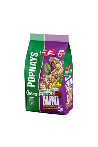 Yayla Popnays Gurme Bezelye Ispanak ve Pancarlı Mini Nohut Patlağı 50 g x3