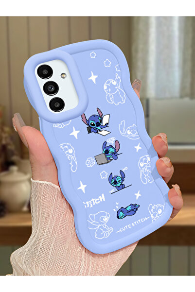 ucuc Samsung Galaxy A13 5G Uyumlu Mavi Silikon Kılıf Kamera Korumalı Darbe Em...