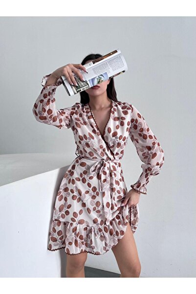 SOF CLOTHİNG Women's New Season Patterned Dress