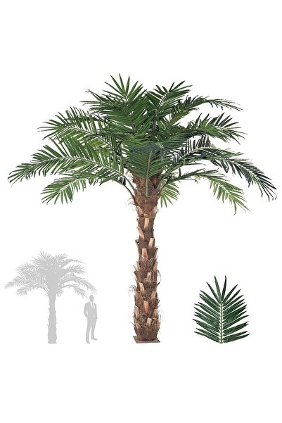 Roberto Rossi Palmier artificial H350cm Phoenix exotic cu trunchi, coroană D3...